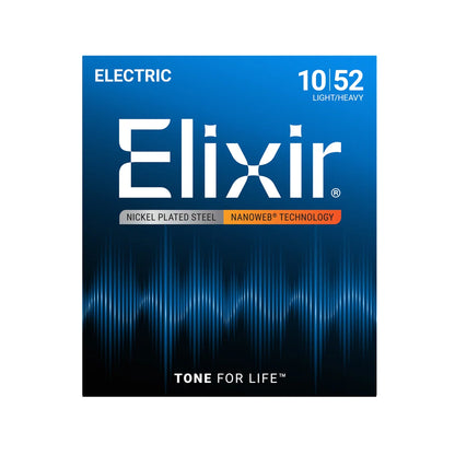 Elixir 12077 Nanoweb Coated Nickel Plated Electric Guitar String 1052