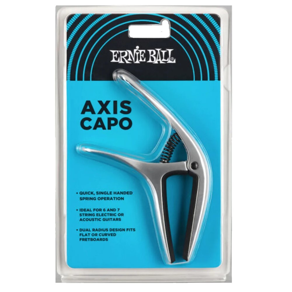 Ernie Ball P09601 Axis Dual Radius Capo Silver Satin