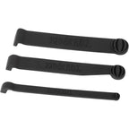Three black Pryme Ball tools on a white background