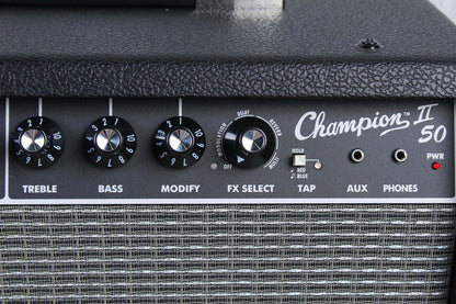 Fender Champion II 50 Electric Guitar Combo Amplifier 50W 1x12" Speaker