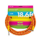 Fender guitar cable with neon design on packaging