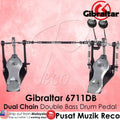 *Gibraltar 6711DB Double Chain Drive Double Bass Drum Pedal - Reco Music Malaysia