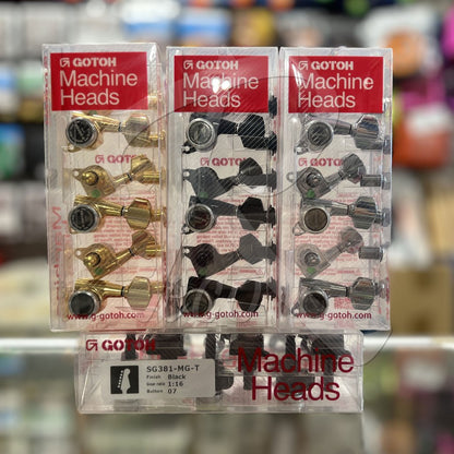 Gotoh SG381-MGT-07 Magnum Locking Tuners, 6-in-Line