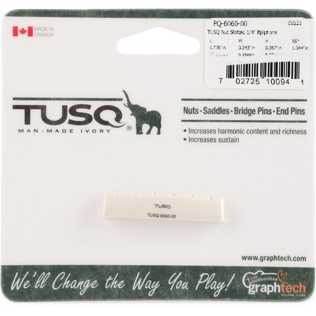 Graph Tech PQ-6060-00 Slotted Epiphone-Style Electric / Acoustic Guitar Nut