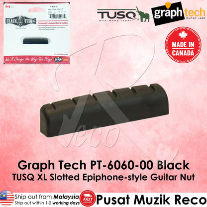 Graph Tech PT-6060-00 Black TUSQ XL Slotted Epiphone-Style Guitar Nut