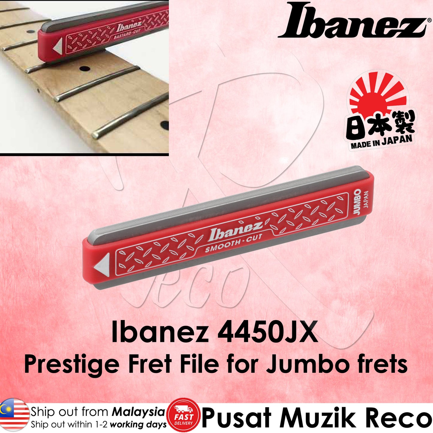 Ibanez 4450JX Prestige Fret File for Jumbo frets Electric Guitar Tools Fret Leveling Tools