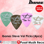 Ibanez Steve Vai Signature Guitar Picks (4pcs) (Brown, Green, Pink, White) 【Made in Japan】