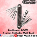 Dunlop DGT09 System 65 Guitar Multi Tool Acoustic Electric Bass Hex Keys, Screwdrivers, Socket Wrench Gitar Elektrik