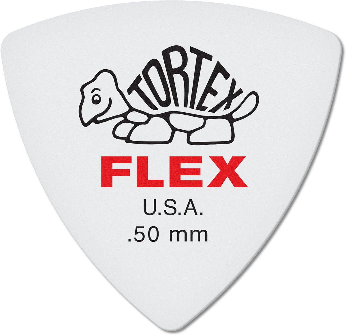 Jim Dunlop 456R050 0.50mm Tortex FLEX Triangle Guitar Pick (5-Pack)