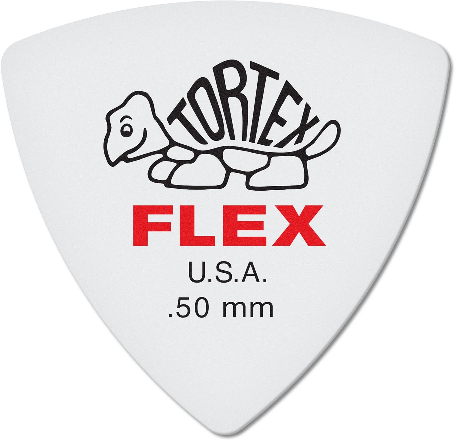 Jim Dunlop 456R050 0.50mm Tortex FLEX Triangle Guitar Pick (5-Pack)