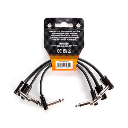 Jim Dunlop MXR 3PDCPR06 6in FLAT RIBBON Guitar Effect Patch Cable Pack of 3pcs