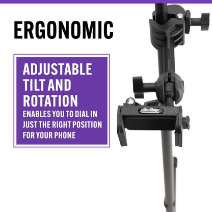 On Stage TCM500 Smartphone Holder Smart Phone Mic Stand Holder Pemegang Phone Music Stand