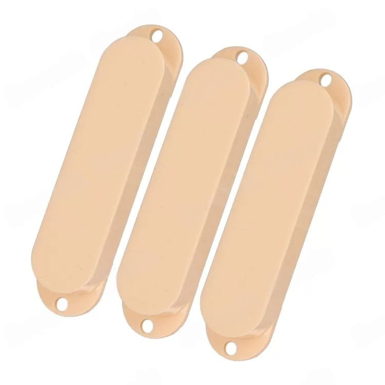RM 7C-8274 No-Hole SSS Single Coil Pickup Cover Set – Stratocaster Style (3-Piece)