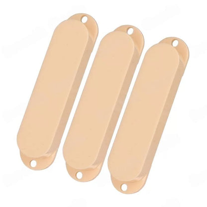 RM 7C-8274 No-Hole SSS Single Coil Pickup Cover Set – Stratocaster Style (3-Piece)