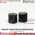 RM GF0672 HQ Flat Top CTS Metal Knob 6.35mm Diameter Pot Shaft Volume Tone Control Knob