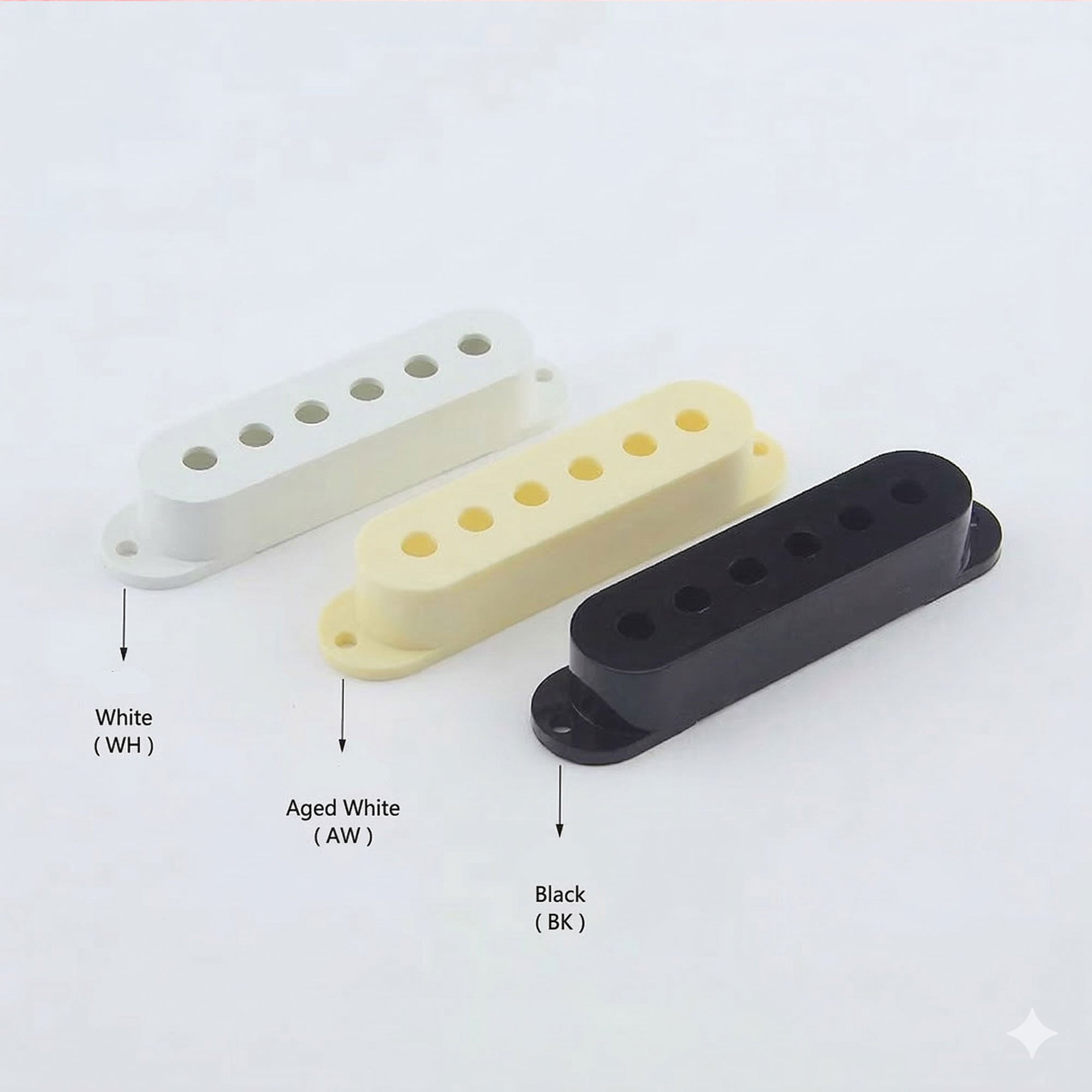 RM Electric Guitar SSS Plastic Pickup Cover for Strat 50mm 52mm Gitar Elektrik Guitar Electric Parts