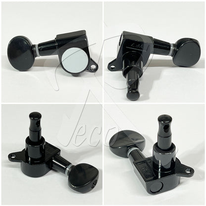 RM Ukulele Metal Machine Head SET Tuning Pegs 4 String Metal Tuners SET 4PCS Set 2R+2L Chrome / Black