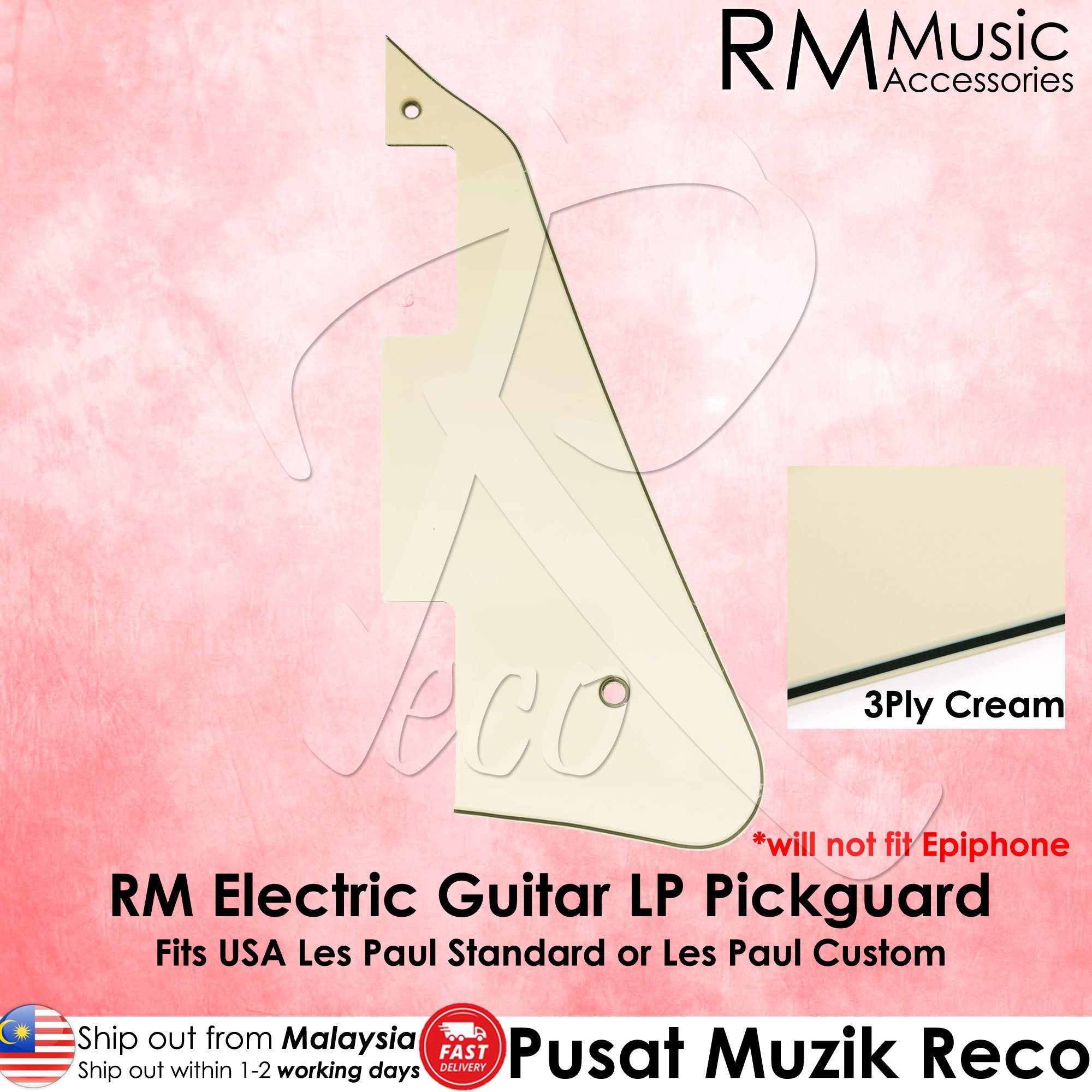 RM LP Electric Guitar Pickguard For USA Les Paul Modern Style