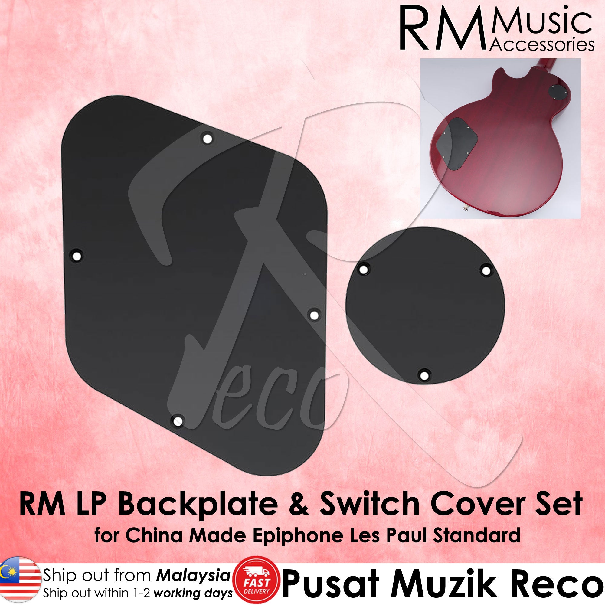 RM LP Control Back Plate Switch Plate Cavity Cover for China Made Epiphone Les Paul Standard