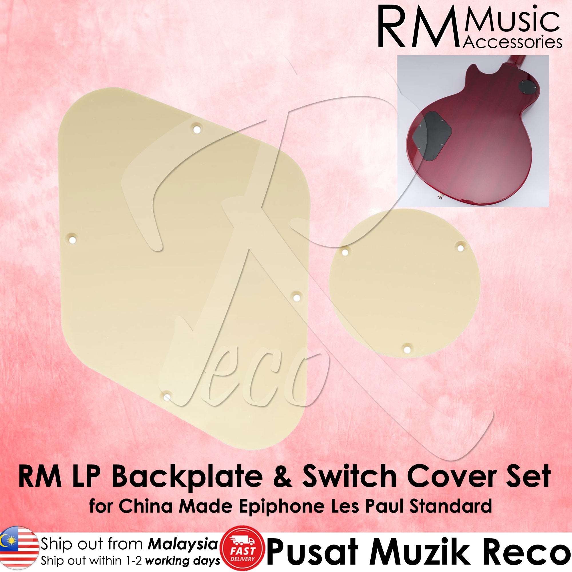 RM LP Control Back Plate Switch Plate Cavity Cover for China Made Epiphone Les Paul Standard