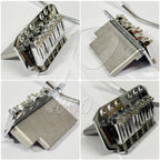 RM RT1499 IB Electric Guitar Tremolo Bridge System Set Chrome / Black - Reco Music Malaysia