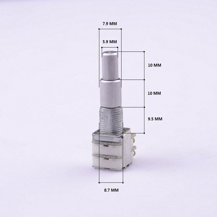 RM Alpha Korea Stacked Dual Concentric Bass Guitar Potentiometer B50K / B500K – Volume & Tone with Center Detent