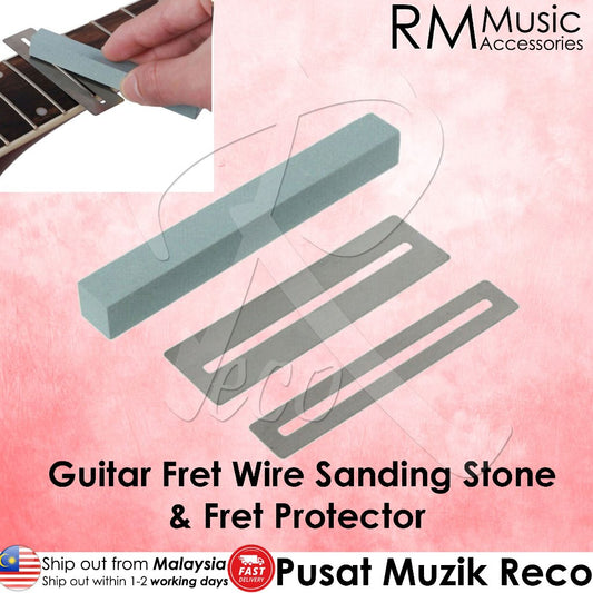 RM Guitar Fretboard Fret Wire Sanding Stone & Fret Protector - Reco Music Malaysia