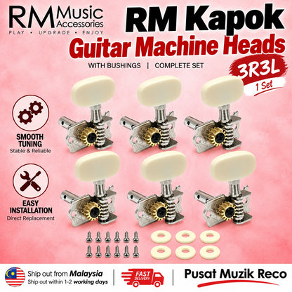 RM RK99 Kapok Guitar Acoustic Guitar Machine Head Tuning Peg 3R3L