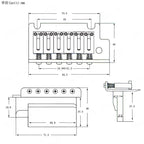 RM RTB50 CR Electric Guitar 2 Point Tremolo Bridge System - Reco Music Malaysia 