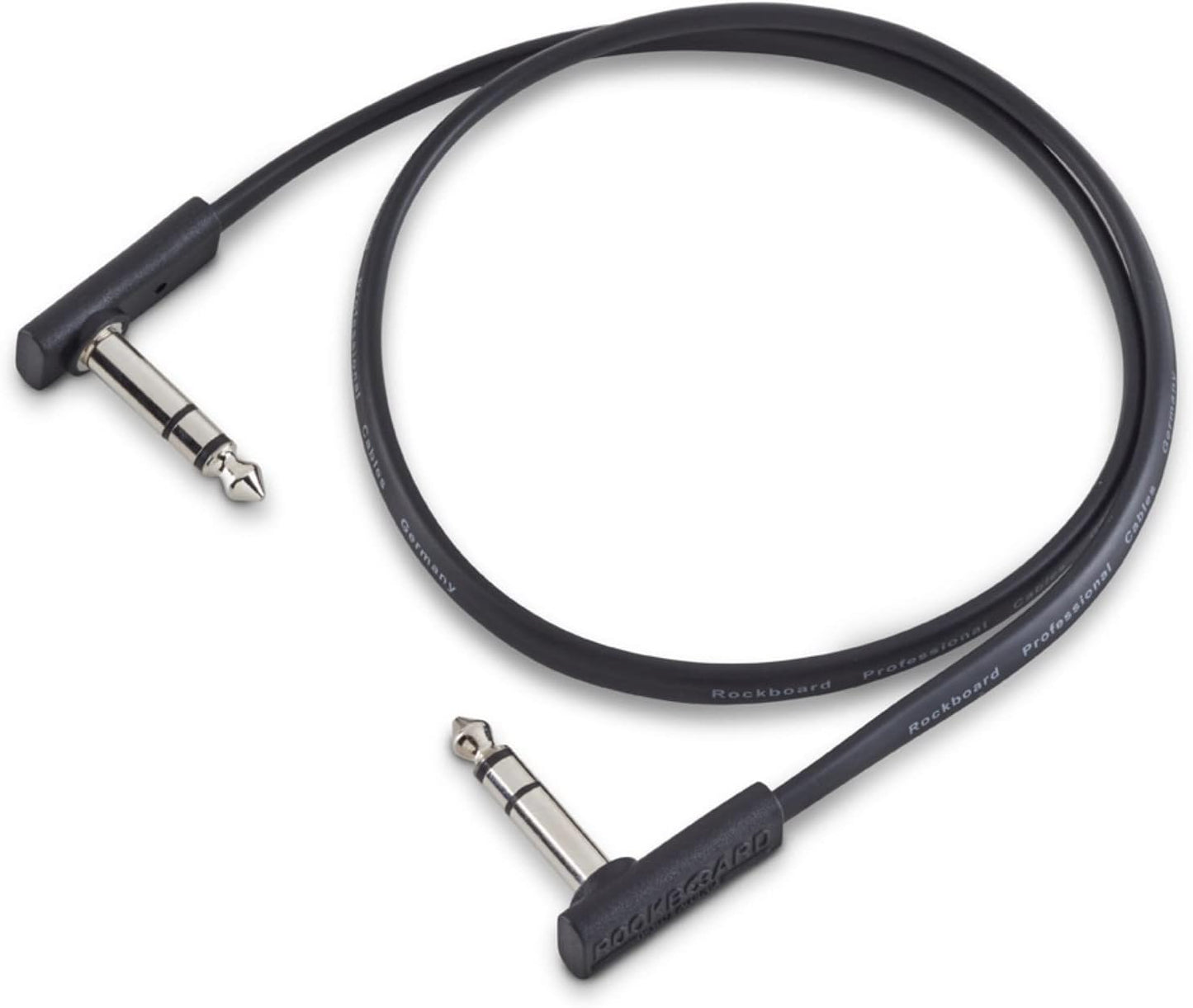 Rockboard Warwick Flat Head TRS Cable 60cm Audio Cable Balanced Interconnect 1/4inch TRS to 1/4inch TRS