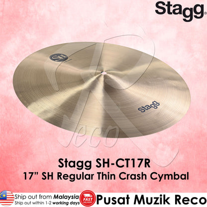 Stagg SH-CT17R 17" SH Regular Thin Crash Cymbal - Reco Music Malaysia