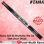 Tama drum sticks with 'Made in Japan' stamp on a pink background