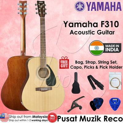 Yamaha F310 Spruce Top Acoustic Guitar With FREE Gig Bag & Accessories