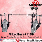 *Gibraltar 6711DB Double Chain Drive Double Bass Drum Pedal - Reco Music Malaysia