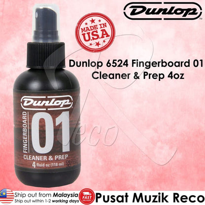 Jim Dunlop 6524 01 Fingerboard Cleaner & Prep, 4oz - Reco Music Malaysia