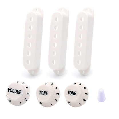 RM GM5320 Electric Guitar SSS Plastic Pickup Cover with Knob and Switch Tip 48mm 50mm 52mm