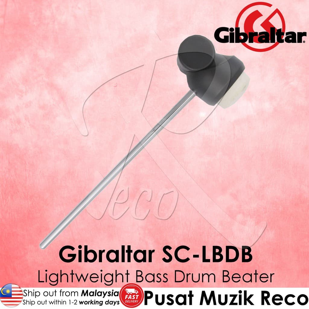 *Gibraltar SC-LBDB Light Weight Bass Drum Beater - Reco Music Malaysia