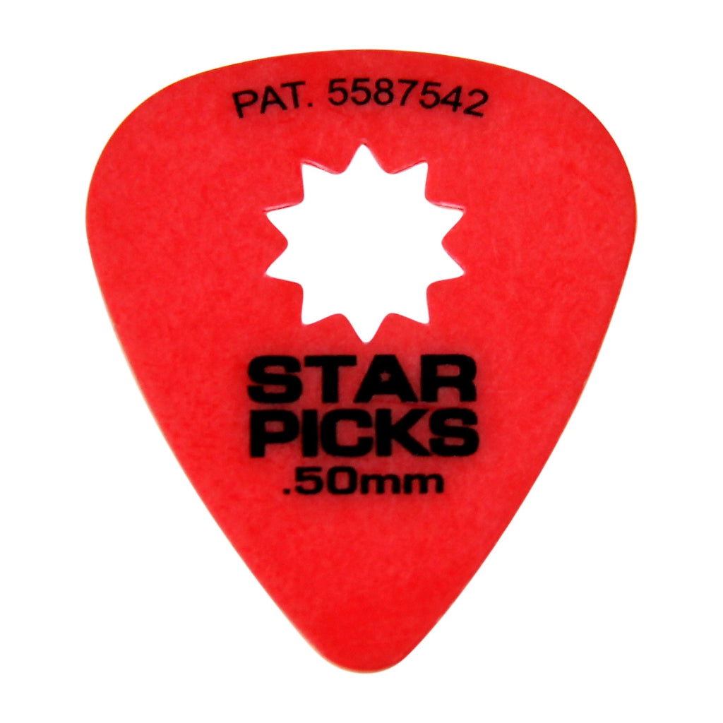 Everly Star Grip Guitar Pick with Star Shaped Cutout 0.50mm 0.60mm ( 4pcs/Pack ) - Reco Music Malaysia