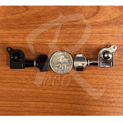 RM Acoustic Electric Guitar SINGLE Machine Head Tuning Peg (Black / Chrome / Gold) - Reco Music Malaysia