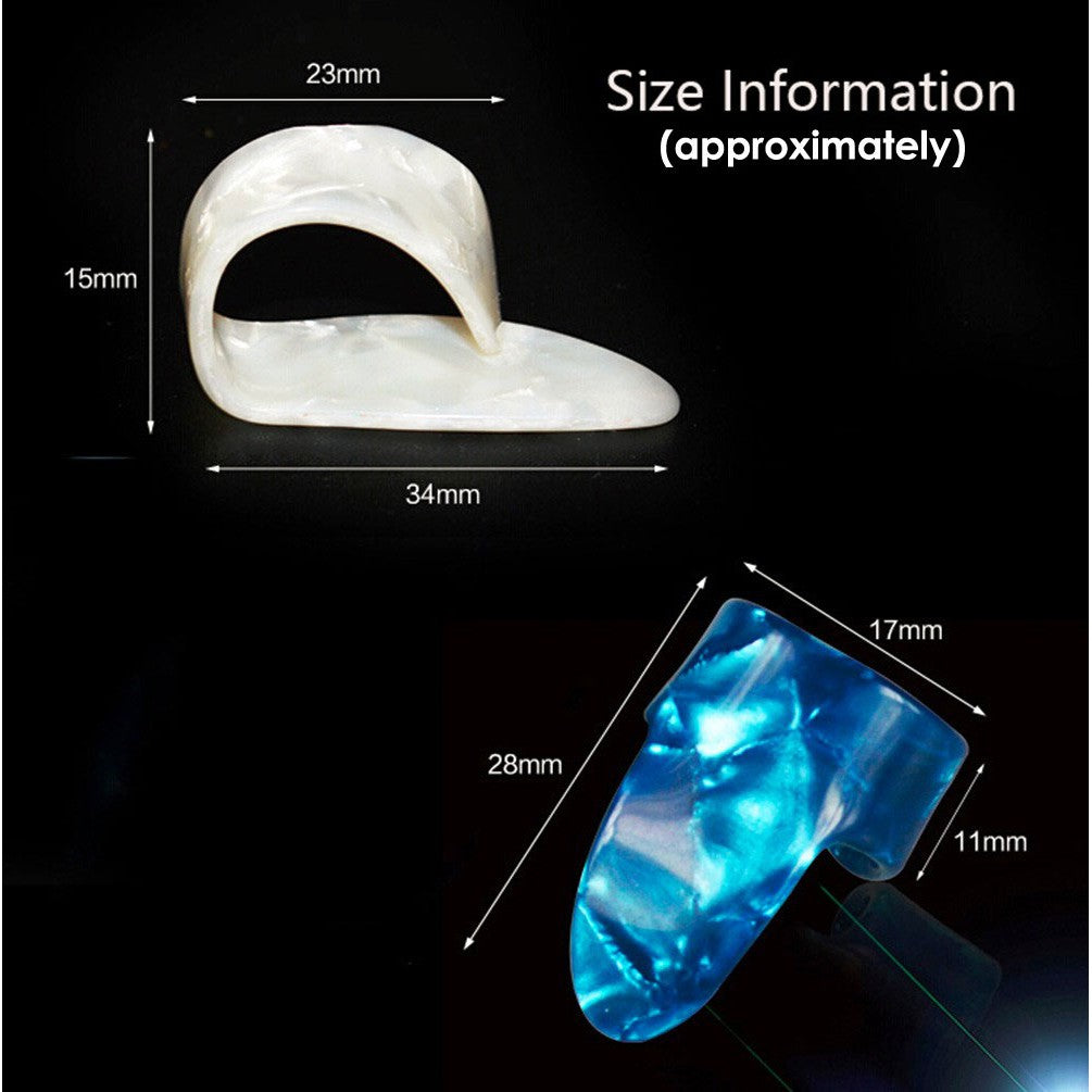 Alice Celluloid Guitar Thumb Pick Finger Pick Set - Reco Music Malaysia