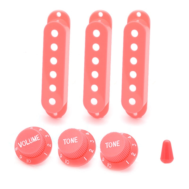 RM GM5320 Electric Guitar SSS Plastic Pickup Cover with Knob and Switch Tip 48mm 50mm 52mm