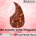 RM F15 Acoustic Guitar Pickguard, Brown - Reco Music Malaysia