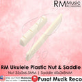 RM 4 String Ukulele Plastic Nut and Saddle SET - Reco Music Malaysia