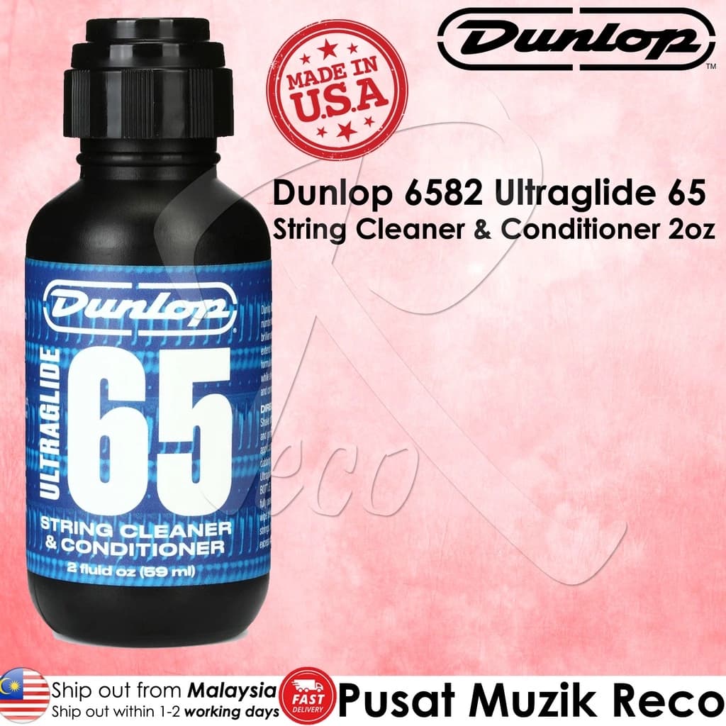 *Jim Dunlop 6582 Ultra Glide 65 String Cleaner, 2oz -Reco Music Malaysia