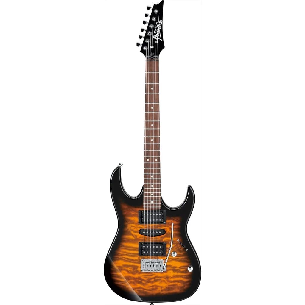 *Ibanez GIO GRX70QA SB Electric Guitar, Sunburst - Reco Music Malaysia