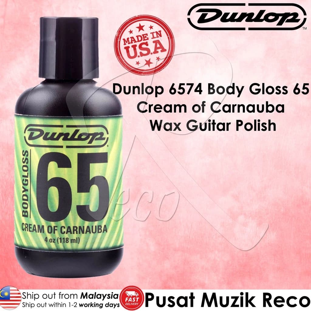 *Jim Dunlop 6574 Body Gloss Formula 65 Cream of Carnauba, 4oz - Reco Music Malaysia