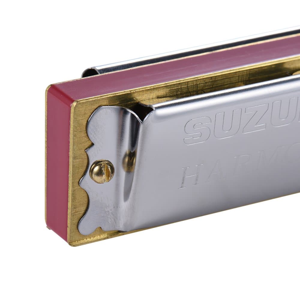 *Suzuki Study-24 Tremolo Harmonica 24 Holes C Key - Reco Music Malaysia