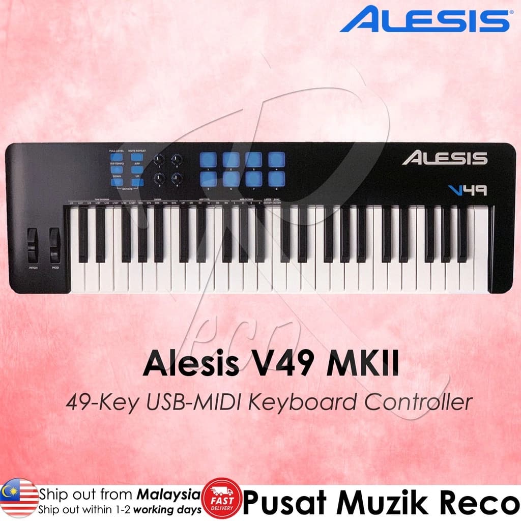 *Alesis V49 MKII 49-Key Keyboard Controller - Reco Music Malaysia