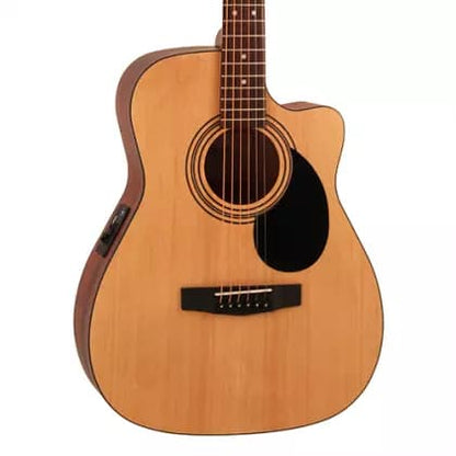 *Cort AF515CE Standard Series 6-String Acoustic Guitar with Bag - Reco Music Malaysia