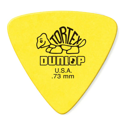 Jim Dunlop 431P073 0.73mm Tortex Triangle Yellow Guitar Pick - Reco Music Malaysia